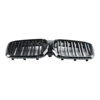 Calandre BMW iX3 G08 LCI Double Lamelles Noir Brillant 2022 - vue de dessus - Becquet Voiture