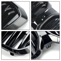 Calandre BMW iX3 G08 LCI Double Lamelles Noir Brillant 2022 - vue de profil 2 - Becquet Voiture