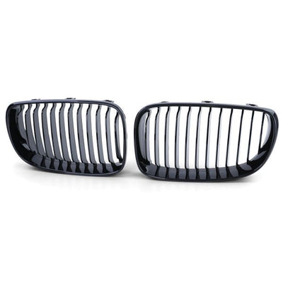 Calandre BMW Série 1 E87 E81 noir brillant - installé sur véhicule - Becquet Voiture
