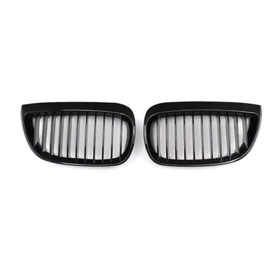 Calandre BMW Série 1 E87 E81 noir brillant - vue de dessus - Becquet Voiture