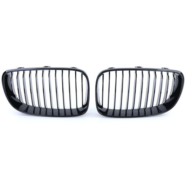 Calandre BMW Série 1 E87 E81 noir brillant - vue de face - Becquet Voiture