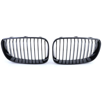 Calandre BMW Série 1 E87 E81 noir brillant - vue de face - Becquet Voiture