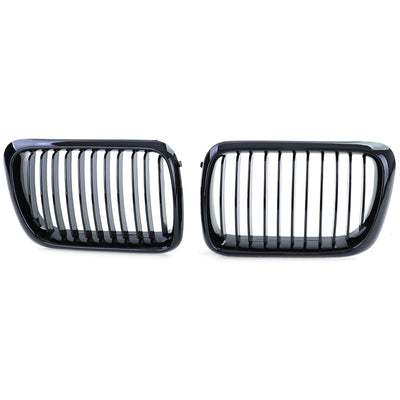 Calandre BMW Série 3 E36 noir brillant - en situation - Becquet Voiture