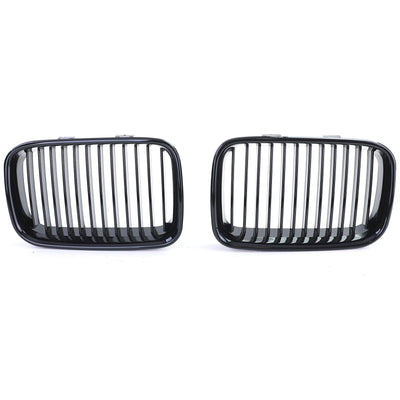 Calandre BMW Série 3 E36 noir brillant - vue de face - Becquet Voiture