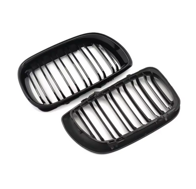 Calandre BMW Série 3 E46 noir brillant - vue arrière 2 - Becquet Voiture