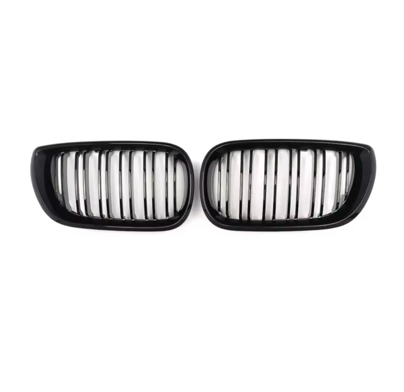 Calandre BMW Série 3 E46 noir brillant - vue de dessus - Becquet Voiture