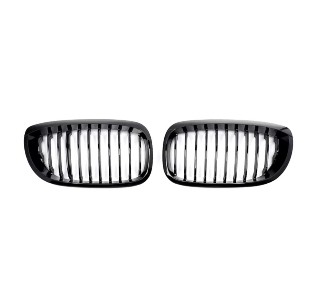 Calandre BMW Série 3 E46 noir brillant - vue de face - Becquet Voiture