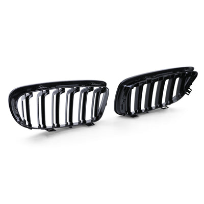 Calandre BMW Série 3 E90 noir brillant - vue arrière 3 - Becquet Voiture