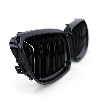 Calandre BMW Série 3 E90 noir brillant - vue de face 3 - Becquet Voiture