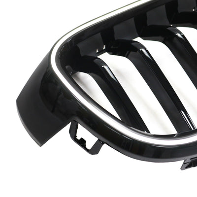 Calandre BMW Série 3 F30 F31 F35 Noir 2012-2019 - vue de face 2 - Becquet Voiture