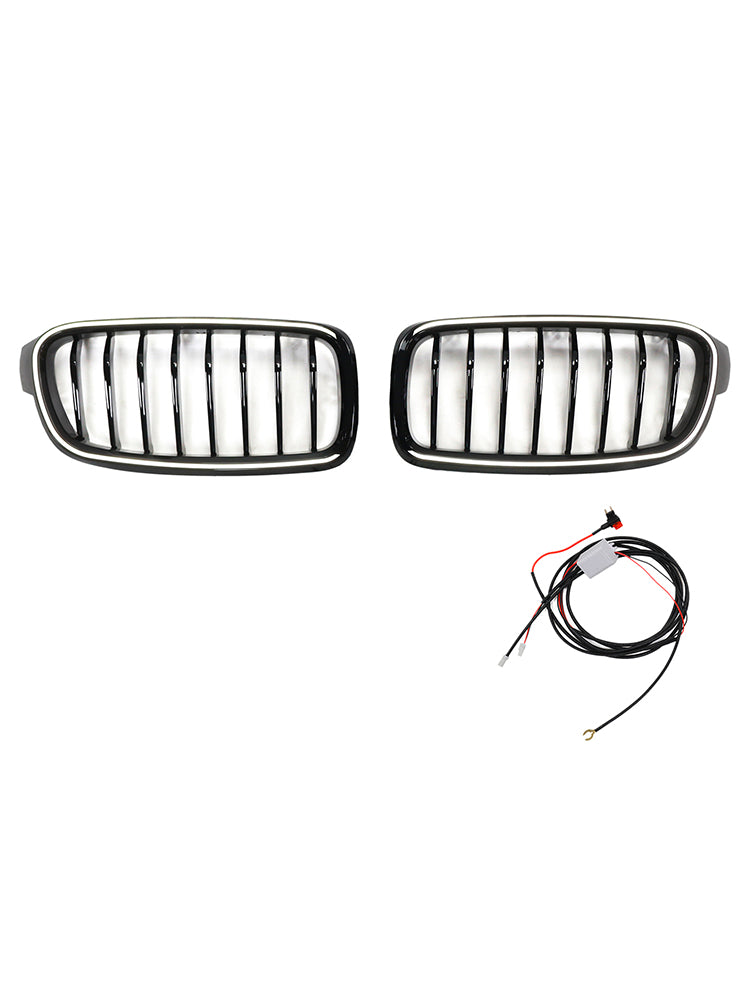 Calandre BMW Série 3 F30 F31 F35 Noir 2012-2019 - vue de face - Becquet Voiture