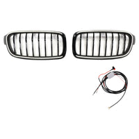 Calandre BMW Série 3 F30 F31 F35 Noir Brillant 2012-2019 v2 - vue de face - Becquet Voiture