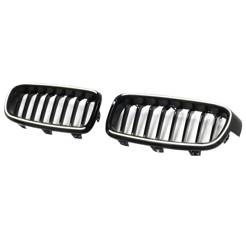 Calandre BMW Série 3 F30 F31 F35 Noir Brillant 2012-2019 v2 - vue rapprochée 2 - Becquet Voiture