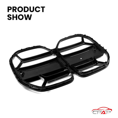 Calandre BMW Série 4 G22 G23 CS Noir Brillant 2021 - packshot studio - Becquet Voiture