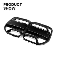 Calandre BMW Série 4 G22 G23 CS Noir Brillant 2021 - vue de trois-quarts - Becquet Voiture