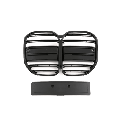 Calandre BMW Série 4 G22 noir brillant - vue de trois-quarts - Becquet Voiture