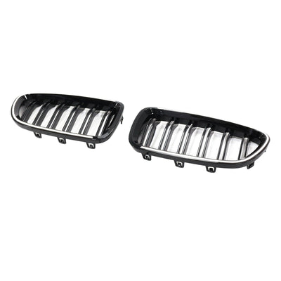 Calandre BMW Série 5 F10 F11 2010-2016 Noir Brillant - installé sur véhicule 2 - Becquet Voiture