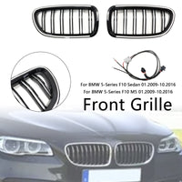 BMW 5er F10 F11 Kühlergrill Schwarz Glänzend Vorne - Studio-Packshot - Becquet Voiture