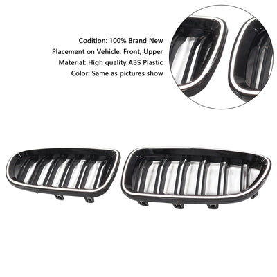 Calandre BMW Série 5 F10 F11 Touring Noir Brillant 2009-2017 - détail du montage - Becquet Voiture