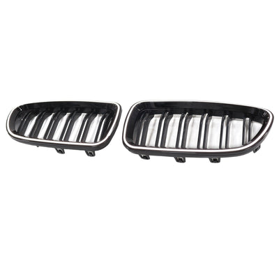 Calandre BMW Série 5 F10 F11 Touring Noir Brillant 2009-2017 - installé sur véhicule 2 - Becquet Voiture