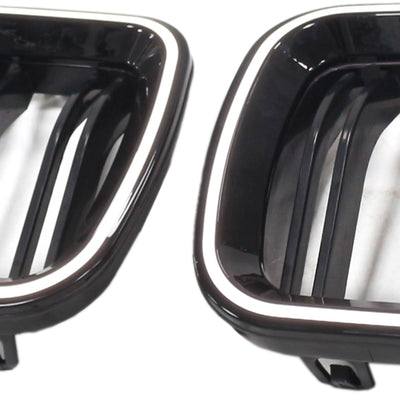 Calandre BMW Série 5 F10 F11 Touring Noir Brillant 2009-2017 - vue de face 2 - Becquet Voiture
