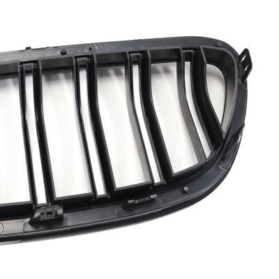 Calandre BMW Série 5 F10 M5 F11 Noir Brillant Rein 2010-2016 - vue de profil 2 - Becquet Voiture