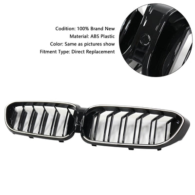 Calandre BMW Série 5 G30 G31 2017-2020 Noir Brillant - packshot studio - Becquet Voiture