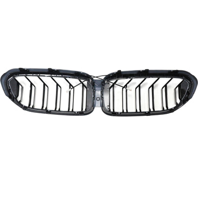 Calandre BMW Série 5 G30 G31 2017-2020 Noir Brillant - vue rapprochée - Becquet Voiture