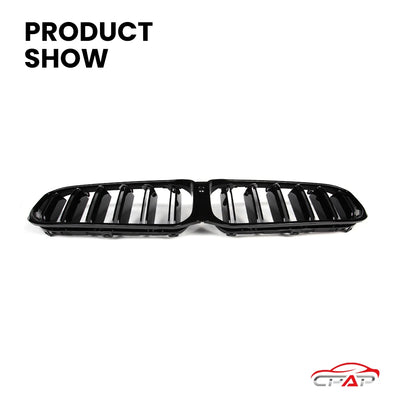 Calandre BMW Série 5 G30 G38 LCI Noir Brillant 2020+ - vue de trois-quarts - Becquet Voiture