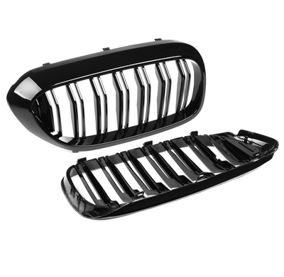 Calandre BMW Série 5 G30 noir brillant - vue de profil 2 - Becquet Voiture
