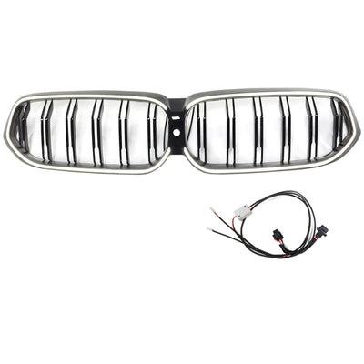 Calandre BMW Série 6 G32 Double Lamelles Noir 2020-2025 - vue arrière 2 - Becquet Voiture