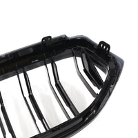 Calandre BMW Série 6 G32 Double Lamelles Noir 2020-2025 - vue de face 2 - Becquet Voiture