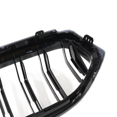 Calandre BMW Série 6 G32 Double Lamelles Noir 2020-2025 - vue de face 2 - Becquet Voiture