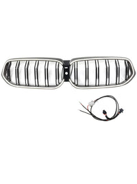 Calandre BMW Série 6 G32 Double Lamelles Noir 2020-2025 - vue de face - Becquet Voiture