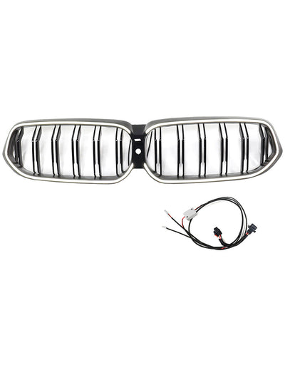 Calandre BMW Série 6 G32 Double Lamelles Noir 2020-2025 - vue de face - Becquet Voiture