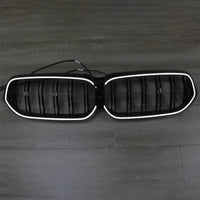 Calandre BMW Série 6 G32 Double Lamelles Noir 2020-2025 - vue de profil 2 - Becquet Voiture