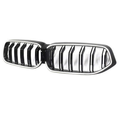 Calandre BMW Série 6 G32 Double Lamelles Noir 2020-2025 - vue de trois-quarts 2 - Becquet Voiture