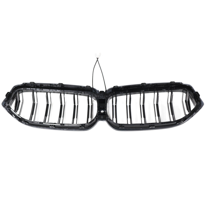 Calandre BMW Série 6 G32 Double Lamelles Noir 2020-2025 - vue rapprochée - Becquet Voiture