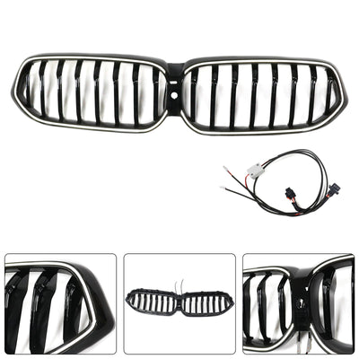 Calandre BMW Série 6 G32 Noir Brillant 2020-2025 - détail du montage - Becquet Voiture