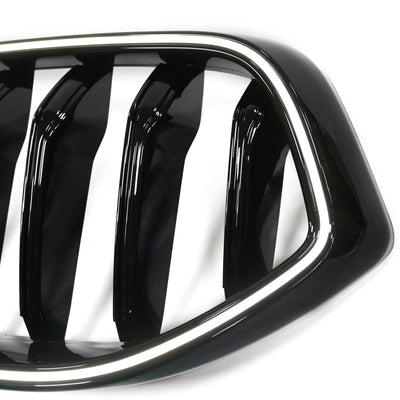 Calandre BMW Série 6 G32 Noir Brillant 2020-2025 - vue de dessus - Becquet Voiture