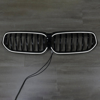 Calandre BMW Série 6 G32 Noir Brillant 2020-2025 - vue de profil 2 - Becquet Voiture