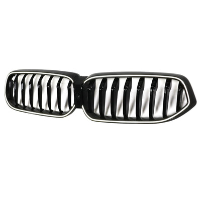 Calandre BMW Série 6 G32 Noir Brillant 2020-2025 - vue de trois-quarts 2 - Becquet Voiture