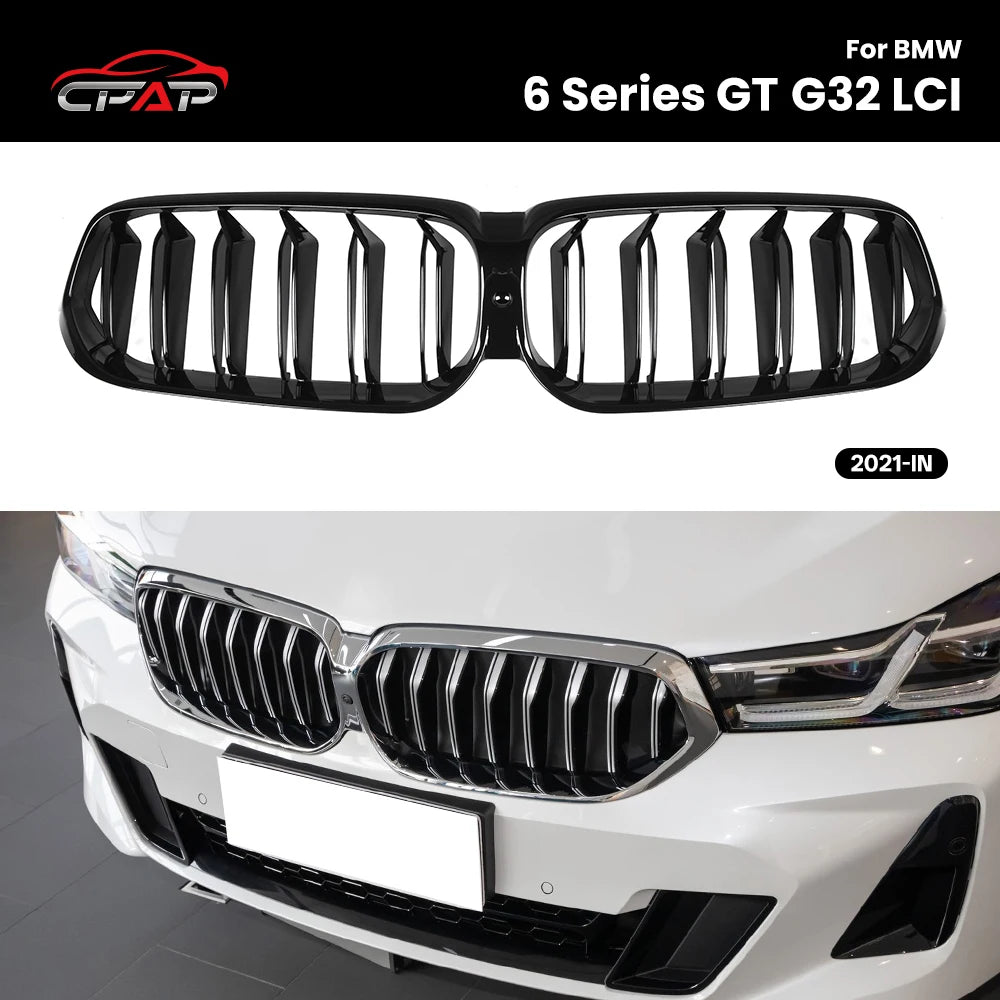Calandre BMW Série 6 GT G32 LCI Double Lamelle 2021 - vue de face - Becquet Voiture