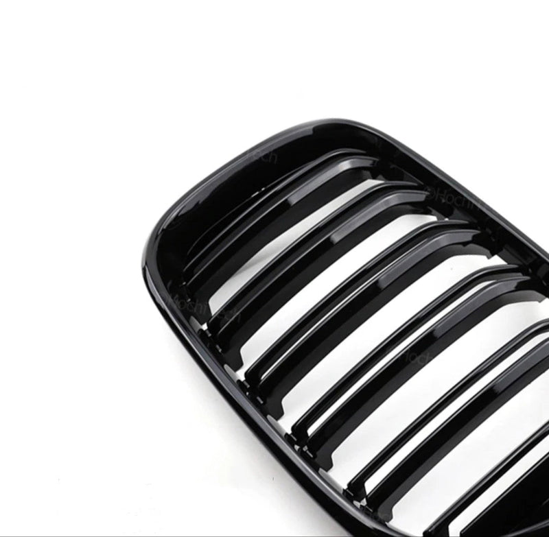 Gloss black BMW 6 Series M6 kidney grille - rear view - Becquet Voiture