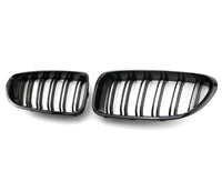 Gloss black BMW 6 Series M6 kidney grille - front view - Becquet Voiture
