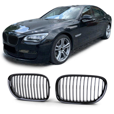 Calandre BMW Série 7 F01 noir brillant - vue arrière 2 - Becquet Voiture