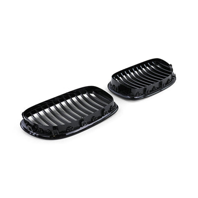 Calandre BMW Série 7 F01 noir brillant - vue de profil 2 - Becquet Voiture