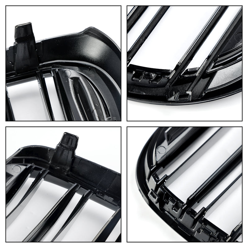 Calandre BMW Série 7 G11 G12 2 Lamelles Noir 2015-2019 - vue arrière 2 - Becquet Voiture