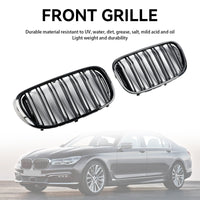 Calandre BMW Série 7 G11 G12 2 Lamelles Noir 2015-2019 - vue arrière - Becquet Voiture
