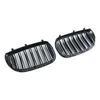 Calandre BMW Série 7 G11 G12 2 Lamelles Noir 2015-2019 - vue de face 2 - Becquet Voiture